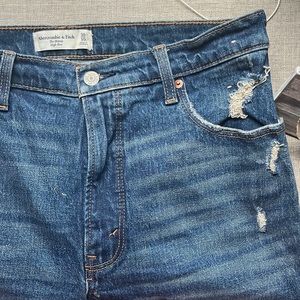 Abercrombie Skinny High Rise Distressed Jeans, Size 30L